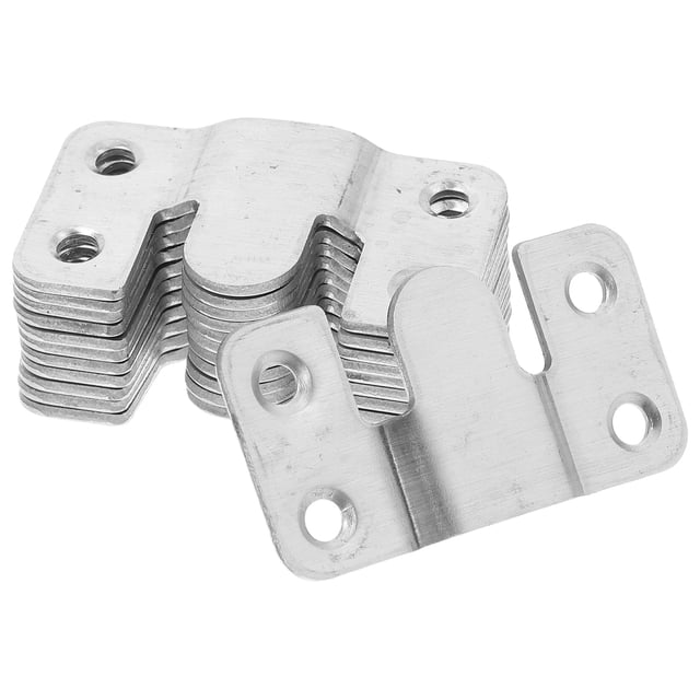 DEEPCRAFF 12-Pcs Mirror Clips for Wall Mounting Accessories with Flat Stainless Steel Style