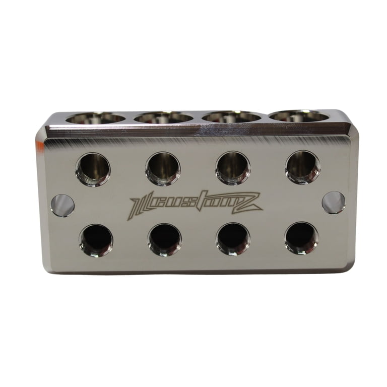 Pair Of ILL Customz 6-In 6-Out 1/0 Gauge Power Distribution Blocks – Car Audio 12 thumbnail image