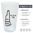 thumbnail image 2 of Silipint: State Pint Glasses 16oz: 2 Pack - New Hampshire - Icicle Silicone Cups, Unbreakable, Hot/Cold Drinks, Dishwasher-Microwave-Freezer-Oven Safe, 2 of 5