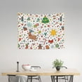 thumbnail image 3 of Bingfone Winter Christmas And New Year Deer Tapestry Wall Hanging Decor For Living Room Bedroom Dorm Classroom Office Decor 29x37 Inch, 3 of 9