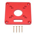 thumbnail image 3 of Placa de inserción de la mesa del enrutador anodizado duro Fácil de alinear 2 escalas Máquina de recorte de aleación de aluminio Tablero abatible Taladro preciso que no se Fugacal Otros, 3 of 8