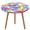 style-1, variant on Flamingo Pattern Round Fitted Tablecloth with Elastic Edged & Backing, Round Table Cover for Indoor Outdoor Patio Use Fits Tables Up to 40" - 54" Diameter
