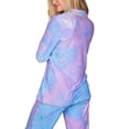 thumbnail image 4 of Doublju Women's Long Sleeve Button Down Pajama Sleepwear 2 pcs Set (Plus Size Available), 4 of 4
