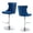 Blue, variant on Hassch Modern Swivel Bar Stools Set of 2 - Height-Adjustable Counter Barstools with Back and Arms, Metal Base for Kitchen Island/Home Pub/Dining Room, Khaki