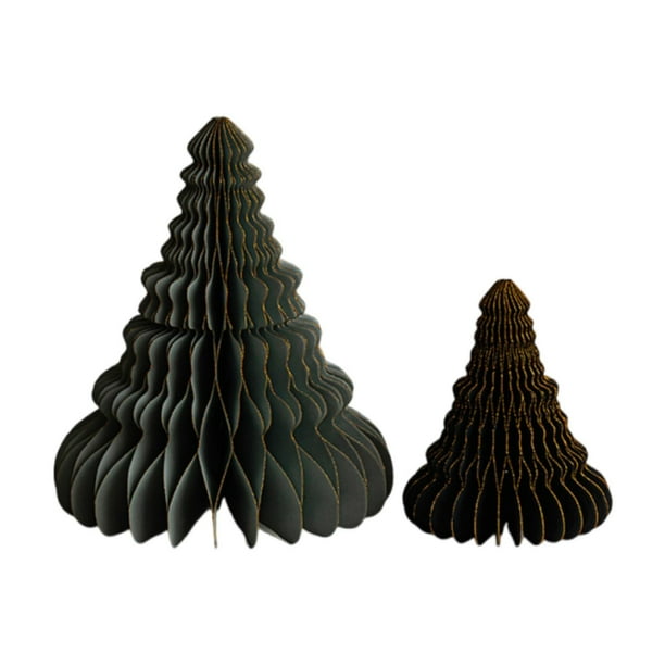 2 Adornos Navideños de Papel en Miniatura para Árbol de Navidad, Estilo Vintage, Regalo Festivo Gris