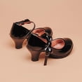 thumbnail image 5 of hengsof Girls High Heel Dress Shoes Fashion Solid Color Bow Spring Summer Princess Flat Shoes Party Heels Performance Comfort Dance Shoes, 5 of 5
