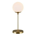 thumbnail image 3 of Allora Contemporary 21" Metal Globe and Stem Table Lamp in Brass Finish, 3 of 9