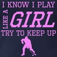 thumbnail image 3 of CafePress - Hockey Like A Gir Long Sleeve T Shirt - Womens Hooded Shirt, 3 of 3