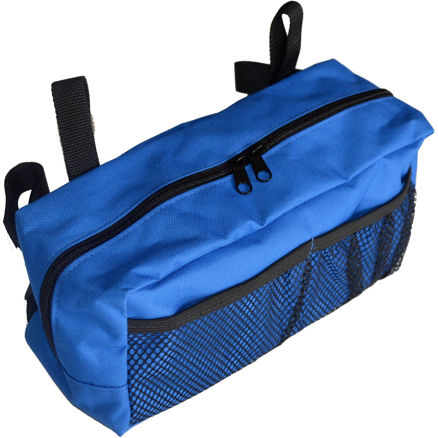 Senior Mobility Walker Accessory Bag Blue with Black Trim