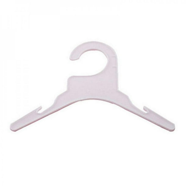 [Big Clear!]Pet Apparel Hangers Pink and White Plastic Dog Clothes Rack