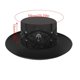 thumbnail image 2 of Steampunk Top Hat Halloween Costume Cosplays Gothics Party Accessory Props Black PU-Leather Hat for Men Women, 2 of 4