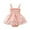 Pink, variant on MeetoTime Baby Girls Suspender Dress Jumpsuits Cute Printed Newborn Infant Rompers Baby Summer Clothes
