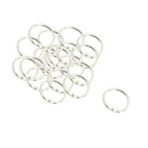 Unique Bargains 1 Inch Loose Leaf Binder Rings, 20 Pack, Round Metal Book Rings, Small Keychain Rings for Office Use