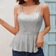 thumbnail image 4 of Moda mujer verano sin mangas casual hombro frío Cami camiseta correa camisola Tops Fridja  qr5596, 4 of 8