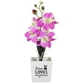 thumbnail image 1 of Artificial polilla orquídea Bonsai decoración escritorio imitación flor en maceta planta en maceta simulada, 1 of 5