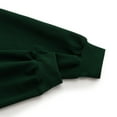 thumbnail image 5 of HOMBOM Womens Gym Sweatshirt Sports V-Neck Pullover Solf Green Long Sleeve Tops for Women Plain, 5 of 6