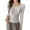 Gray, variant on Women's Long Sleeve Round Neck Solid Color Casual Pullover Base Layered Top Soft Undershirts