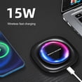 thumbnail image 3 of AOLIGEI Android Phone Charger Fast Charging Mini Wireless Charger Pad,15W Max Fast Mini Wireless Charging Pad Compatible Ios and Androidr for Home,Office and A Good Gift, 3 of 7
