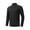 1 Black, variant on Mens Gym T Shirt Long Sleeve Quarter Zip T-Shirts Quick Dry Sportswear with Thumb Holes Muscle Fit Designer Sports Tshirts Plain Mock Neck Athletic Tops Running Gear