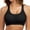 Black, variant on Womens Seamless Wireless Bra - Comfort Full Coverage T-Shirt Bra Padded Invisible Beige S-XXL,Size 2XL