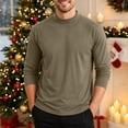 thumbnail image 4 of Fnooota Men's Thermal Tops, Mock Neck Fall Winter Casual Long Sleeve Base Layer Clothing Khaki Size M, 4 of 5