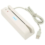 Card Swiper, Compact Portable Credit Card Skimmer Two Way Swiping For ID Authentication For Banking System For POS System