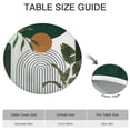 thumbnail image 6 of 44Inch Vinyl Round Tablecover with Floral Bohemian Print, Elastic Edge Fits 38"-42" Tables, Easy Wipe Clean for All Occasions & Gatherings, 6 of 7