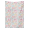 thumbnail image 3 of Ambesonne Valentines Tablecloth Rectangular Table Cover, Flowers and Paisley, 60"x84", Multicolor, 3 of 4
