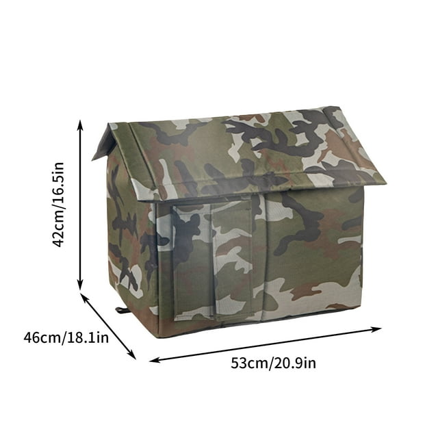 Fiudx Casa de Invierno para Exteriores, Refugio Plegable para Mascotas, Diseño Cálido y Acogedor, Recubierta de Pvc, Ideal para Gatos Callejeros, Fácil de Guardar, Varios Tamaños Disponibles, para Us