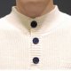 thumbnail image 5 of Camisa Elvqul para Caballero Casual Caqui de Color Sólido con Solapa Manga Corta, 5 of 5