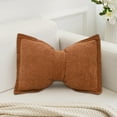 thumbnail image 6 of Qiweii Bowknot Pillow Solid Color Throw Pillow Soft Cushion for Sofa Bed Living Room Bedroom Home Decor Comfortable Lumbar Support Pillow, 6 of 6