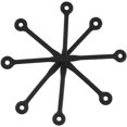 thumbnail image 3 of 8 pcs Tennis Racket Vibration Dampeners Squash Racket Shock Absorber Silicone Tennis String Shock Damping-Black, 3 of 6