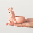 thumbnail image 3 of Diconna Bunny Egg Cup Ceramic Rabbit Egg Cups Hard Boiled Egg Holder Easter Table Decor for Home Kitchen Party, 3 of 9
