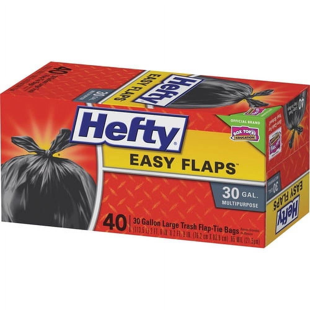 11) Boxes of Trash Bags; Hefty 30 and 45-Gallon and Ace Brand 18 and 33