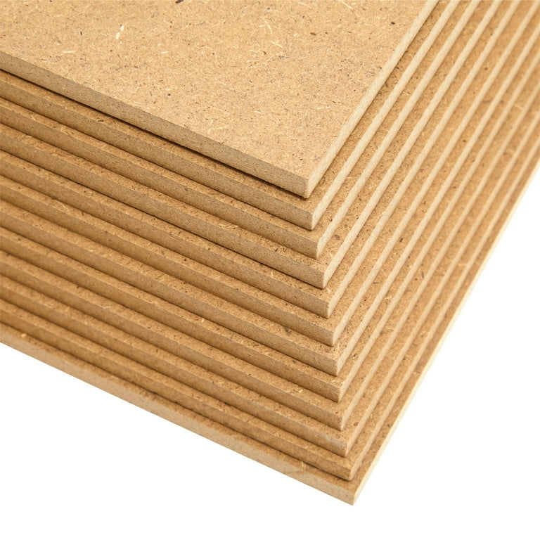 20 Pack 12x12 MDF Boards, 1/4 Thick Chipboard Sheets for DIY Arts and  Crafts