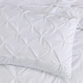 thumbnail image 4 of Chezmoi Collection Sydney 7-Piece Pinch Pleat Comforter Set, Lightweight Pintuck Bedding for All Season, King, White, 4 of 9