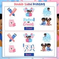 thumbnail image 6 of Funmemoir Fades or Braids Gender Reveal Decorations, 24pcs Fades or Braids Centerpiece Stick Blue and Pink Boy or Girl Table Decoration for Baby Shower Pregnancy Announcement Party Supplies, 6 of 6