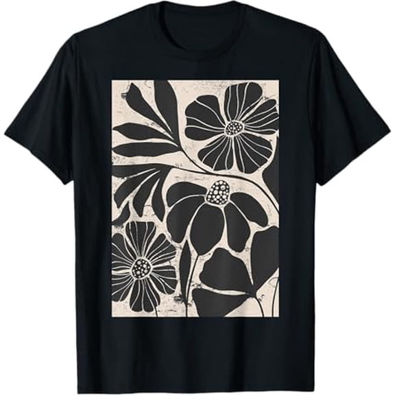 Boho Wildflower & Daisy Botanical Vintage Graphic T-Shirt