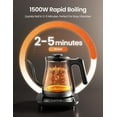 thumbnail image 6 of Gooseneck Electric Kettle with Temperature Control, 3 Presets, 1500W Quick Heating for Coffee & Tea, 6 of 7