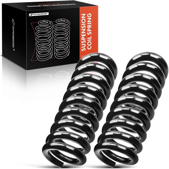 A-Premium 2Pcs Front Suspension Coil Spring Set Compatible with Chevrolet Express 2500 3500 2003-2016 & GMC Savana 2500 3500 2003-2006 Driver and Passenger Side Replace# 15120845 15120846
