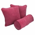 thumbnail image 3 of Blazing Needles 3 Piece Microsuede Decorative Pillow Set, 3 of 9