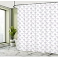 thumbnail image 5 of Ambesonne Vegetables Shower Curtain, Monochrome Beet Pattern, 69"Wx84"L, Quartz and White, 5 of 5