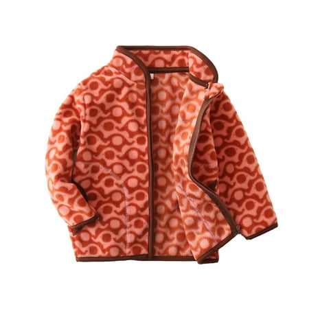 

Dezsed Toddler Fleece Jacket Clearance Toddler Baby Boys Girls Cute Cartoon Pattern Polar-fleece Autumn Keep Warm Coat 12-18 Months Orange