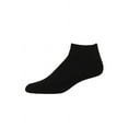 thumbnail image 2 of Unisex Diabetic Crew Circulatory Non-Elastic Ankle Length Quarter Socks for Mens & Womens (3 Pairs Black, 9-11), 2 of 2