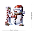 thumbnail image 1 of Acrylic 2D Christmas Snowman Letter Ornament | Personalized Holiday Tree Pendant with Custom Name | Durable Clear Acrylic with 3 Ribbon Styles | Festive Decoration for Kids Gifts Wreaths, 1 of 1