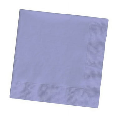 Party Central Club Pack of 500 Lavender Purple Solid 3-Ply Disposable Lunch Napkins 6.5"