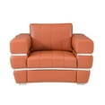 thumbnail image 2 of Titan Furnishings 35" Modern Genuine Italian Leather Chair in Camel Brown, 2 of 9