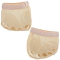 thumbnail image 1 of 1 Pair of Ballet Forefoot Cushion 5 Holes Elastic Half Sole Dancing Shoes - Size, 1 of 4