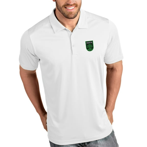 Men's Antigua White Austin FC Tribute Polo