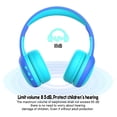 thumbnail image 3 of gorsun Kids Bluetooth Headphones with Microphone,Toddler Wireless Headsets with 85dB Volume Limited Hearing Protection,Stereo Over-Ear Headphones for Boys and Girls (Blue), 3 of 5